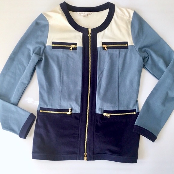 Boston Proper Jackets & Blazers - Boston Proper Cargo Warm-up Zip Jacket